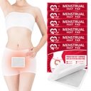 Patch Menstrual, Pola Panas untuk Penjepit Menstrual, Penjepit Periode Portable Terapi Panas Patch - 6 Pack Hot Compress Gulung Hangat, Esensial Perjalanan bagi Perempuan