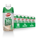 BOST MAX Protein Shakes Siap untuk Minum - 30g High Protein Shake - Vanilla 124; minuman nutration untuk Dukung Pemulihan Otot Setelah Latihan, 26 Vitamin & Minamins, 1g Sugar, 11 fli oz (Paket 18)