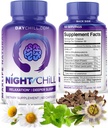 Tambahan Malam Chill Sleep - 60 Kapsul - Dukungan Tidur yang Penuh dengan DH-B dari Magnolia Bark dan L-Theanine Suplemen - Stress Tenang Mood Dukungan - Pil Tidur untuk Dewasa oleh MaxLife Suplemen