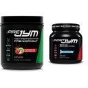 JYM Supplemen Sains PRE JYM 30 Pelayan - Strawberry Kiwi & Postout dengan BCAA, Glutamine, Creatine HCL, Beta- Alanine dan More, Blue Arctic Freeze, 30 Pelayan, 22 Oz