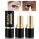 Kaely 2Pcs Quartz Queen White Gel Eyeliner Pencil, Natural Cream Eye Liner Waterproof Smudge Bukti, Matte Waterline Eyeliner Eyeshadow Stick, Brightten Eye Makeup, Vegan & Cruelty- Free