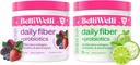 Sunday Fiber Supplement Bundle with Collagen, Progetic & Electrolytes - Support Digetical Health, Regularity, and Skin Health - Cumber Lime Mint & Wild Berry Flavors - 32 Servings Total