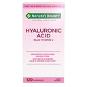 Nature 's Bounty Vitamin C dan Hyaluronic Acid Suplement, Suplemen Solusi Optimal Skin, Produksi Immune & Collagen, 120 Capsules - 60 Hari Supply, Optimal Solutions Suplemen untuk Kesehatan Skin