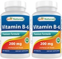 Terbaik Vitamin b6 200mg untuk Dewasa, 120 Tablet (120 Cacah 2)