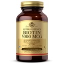 Solgar Biotin 5000 mcg - Skin sehat Property, Nails & Hair - Mendukung Produksi Energi, Protein, Carbohydrate & Fat Metabolisme - Vitamin B - Non GMO, Vegan, Gluten Free - 100 Pelayan, Unflashbored, Standard Packaging, 100 Count