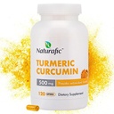Turmeric Curcumin dengan Piperine Kapsul - 500mg per Capsule, 120 Count - Tambahan dengan Black Pepper untuk Enhanced Absorpsi Non- GMO, Gluten- Free