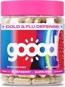 Goood Immunity Booster for Dewata - Vitamin C dengan Suplemen Zinc & Quercetin untuk Dukungan Imunity - Elderberry Supplemen untuk Senjata Kebal - Non Allergenic Gluten Bebas-GMO Immune Booster