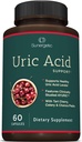 Sunergik Premium Uric Acid Supplement - Uric Acid Cleanse & Kidney - termasuk Tart Cherry, Chanca Piedra, Celery Extract & Turmeric - 60 Capsules