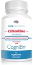 Murni Nootropics - CDP Choline (Citicoline) Capsules 300 mg Capsules 12.4; 60 Veg Cap Value Pack £124; Pasokan Fungsi Kognitif dan Performance, Memori, Perhatian dan Kesehatan Otak 124; Bioavable Conizin