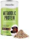 Cokelat Whey Protein Metabolic Whey Powder - Low Carb, Meal Replacement Shake w / Vitamin, Mineral & Acid L- Glutamine Attamine 124; Great Tasy dan Sangat Filling Protein Shake, 10 Servings, 17.6oz