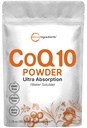 Mikro Ingrediens Air Soluble COQ10 Tambahan (COQ10 200mg Per Serving in Powder Form), 50 Grams (8 Bulan Supply), Absorpsi Ekstra, Mendukung Heart and Energy Health, Vegan Friendly