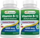 Terbaik Vitamin B-12 sebagai Methylcobalamin (Metil B12), 6000 mcg 60 Sublingual Tablet (60 Count (Paket 2))