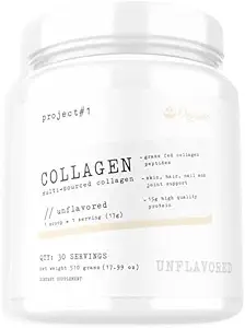 Proyek # 1 Nutres Multi- Sourced Collagen Powder 124; Grass-Fed Collagen Peptides for Skin, Hair, Nails & Joints 124; Hydrolyzed Collagen & 15g Protein Per Serving -Irish Cream - Collagen for Women & Men