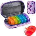 Serfeymi Weekly Travel Pill Organizer 2 Kali sehari Hari AM