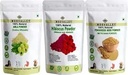 Kombo organik Dry Amla, Hibiscus dan Melahi (Fenugreek) bubuk (Setiap 100 Gram / 3.5 Ounce) Hembus Hibiscus-Sinensis Trigonella Foenum-Graecum
