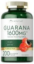 Carlyle Guarana Extract Capsules 124; 1600mg 124; 200 Count 12.4; Suplemen Kafein Asing Umum 124; Non-GMO, Gluten Bebas