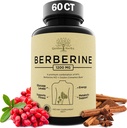 Suplemen Berberine, Berberine 1200 Mg - Berberine HCL & Ceylon Cinnamon untuk Women & Men - Berberine Capsules Supports Healthy System & Wealune Management