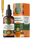 HERBAMAMA Super Asmune Mushroom Tambahan - Vegan 8- Mushroom Complex Blend with Reishi, Lion 's Mane, Cordyceps & Chaga Extract - Non-GMO, Free, Sugar- Free Immunity Drops, 56-Day Sugar-