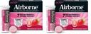 Airborne 1000mg Vitamin C dengan Vitamin D & Zinc, Sugar Free Multivitamin Ammune Suplemen, Antioksidants Vitamin A C & Vitamin E, 30 Effervescent Tablet, Very Berry Flavor (Paket 2)
