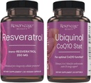 Reserveage Beauty, Resveratrol 250 mg, Antioksidant Suplemen untuk Jantung dan Kap 30 Kesehatan Sel & Ubiquinol CoQ10 - Dukungan untuk Sistem Kardiovaskular, Tingkat Energi & Sel Kesehatan - 30