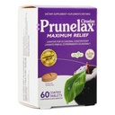 Prunelax Ciruelax Maximum Relief Laxative Tablet dengan Senna Natural for Occasional Constipation, Senna Extract, Vegan & Gluten- Free, Gentle Overnight Relief - 60ct