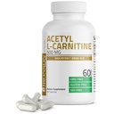 Bronson Acetyl L- Carnitine 500 MG High Potency Amino Acid N- GMO, 60 Capsules