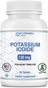 Potasium Iodide Tablet 130 mg tablet Iodium Kosher, Dukungan Tiroid - 60 tablet