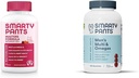 SmartyPants Multivitamin for Women 50 and Over: Omega 3 Fish Oil (EPA / DHA), Metode & Multivitamin for Men, Gummies: Omega 3 Fish Oil (EPA / DHA), Methylfolat, CoQ10