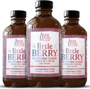 Andi Lynn LittleBerry, Elderberry Syrup untuk Anak-anak dengan Vitamin C & Zinc, Fast- Akting Imune Dukungan Herbal Supplemen, 4 oz (3- Pack)