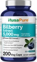 NusaPure Bilberry Extract 500mg 200 Vegetarian caps (Non- GMO, Vegan)