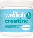 Wellah Creatine for Women (50 Pelayan, Tak Beraroma) - Creatine Monohydrate dengan Ekstrak Dandelion & Cranberry