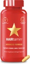 Hairtamin Vegan rambut Vitamin untuk pertumbuhan rambut lebih cepat 124; Semua Biotin Natural Tumbuh Rambut Vitamin Capsules untuk mendukung Heally Rambut Skin dan Nails 124; Mei Reduce Hair Los & Thinning 124; 30 Capsules