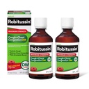 Robitsin Dewasa Maksimum Kekuatan Cough Plus Cest Contraffic DM Max, Cough Supresan dan Expectorant, Raspberry Flavor, 8 Fl Oz x 2