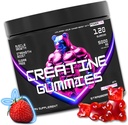 Creatine Gummies dengan L-Carnitine for Men & Women - 5g Creatine Monohydrate per Serving £124; Pendukung Muscle Growth 124; Pemulihan 124; Endurance 124; Kekuatan dan Performance Keramasi Kerja 124; Gula Bebas 124; Vegan 1244; 5000mg