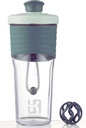 Generation Shaker Bottle for Protein with Mixing Ball - Perfect for Workout and Outdoor Use, 24- Ounces Whey Protein dengan Clear Measurement (Black Green)