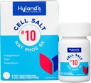 Hyland No.10 Cell Salt NAT Phos 6X tablet, Natural Relief of Heartburn, Gas, dan Internable, Quick Dissoling Tablet, 100 Count