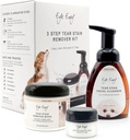 Eye Envy 3 Stear Tear Sain Remover Kit for Dogs Hoble 124; Clean, Stain- Free Eyes in 7 Days 124; Contains: Cleanser 8.45 fl.oz, Wipes 60 Count and Powder 0.5oz 0.54; Non-menjengkelkan dan Natural