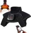 Comfytemp Cordless Heating Pad Massager for Neck & Shoulder Pain Relief Gifts for Fathers Day, 2.42lb Weighted Heat Wrap, 3- 8H Battery Life, APP Control Neck Warmer