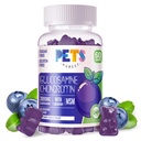 Pets Purest Glucosamin Chondroitin Gummies with MSM & Elderberry Extra Strength - Joint, antioksidant Ammune Suppplemen untuk Dewasa, Men & Women.60 Blueberry Gummies