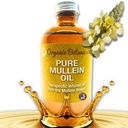 Mullein Oil - Organic Ear Drops for Earaches, Tinnitus & Kid - Herbal Extract for Soothing Relief (4 oz)