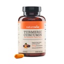 NaturreWise Turmeric Curcumin 500mg with Black Pepper Softgels - Extra Strength, Enhanced Absorpsi - 95% Curcuminoid & BioPerine for Immune Dupport - Gluten- Free, Non-GMO - 90 Count [3- Bulan Supply]
