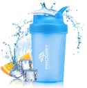 Prodigy Nutrection Labs Premium Shaker Bottle Perfect for Protein Shakes and Pre Workout -14 Ounce (Blue)