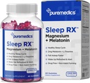 Sleep Gummy, Calm + Sleep Dups, 2 mg Melonatonin, L-Theanine, Chamomile, Lemon Balm, Passion Flower, Gentle Sleep Aid, Strawberry 60 Count