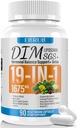 DiM Support Estrogen Keseimbangan Perempuan & Men, 1675 mg Estrogen Suppplement Hormonal Acne, Dukungan Menopause, Dukungan Antioksidant, Dukungan DIM SGS 90 Veggie Capsules, 44 Day Suppply-042