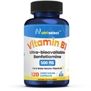 120 Kapsul berisi 500 mg dari Vitamin B1, Non- GMO, Vegan, Gluten Free, Benfotiamine