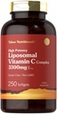 Tahoe Nutritionals Lipomal Vitamin C Complex 124; 3300mg 124; 250 Softgeels 12.4; Potensi Tinggi 126; Non-GMO, Gluten Free Supplemen