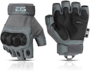 Glove Station- Fingerless Knuckle Tactical Gloves for Men - Motorcycle Gloves for Taktis Shooting, Airsoft, Hunting, Police Work and Hiking