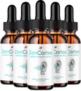 ZenCortex Tinnitus Ear Drops - ZenCortex 24, Zen Cortex Liquid Drops, ZenCortex Review, Zentex Drops for Ear Relief (5 Pack - 5 Bulan Supply)