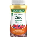 Nature 's Bounty Zinc Gummies, Immune Support Skin & Antioksidant Health, Mixed Berry, 30mg, 120 Count