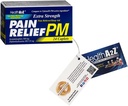 Afhealth A2Z, Extra Strength Relief PM, 24 Tablet, bandingkan ke Tylenol PM Aktif Ingredient